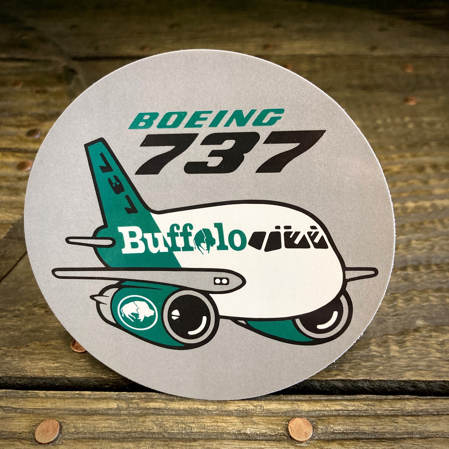 Classic Buffalo Boeing Decal