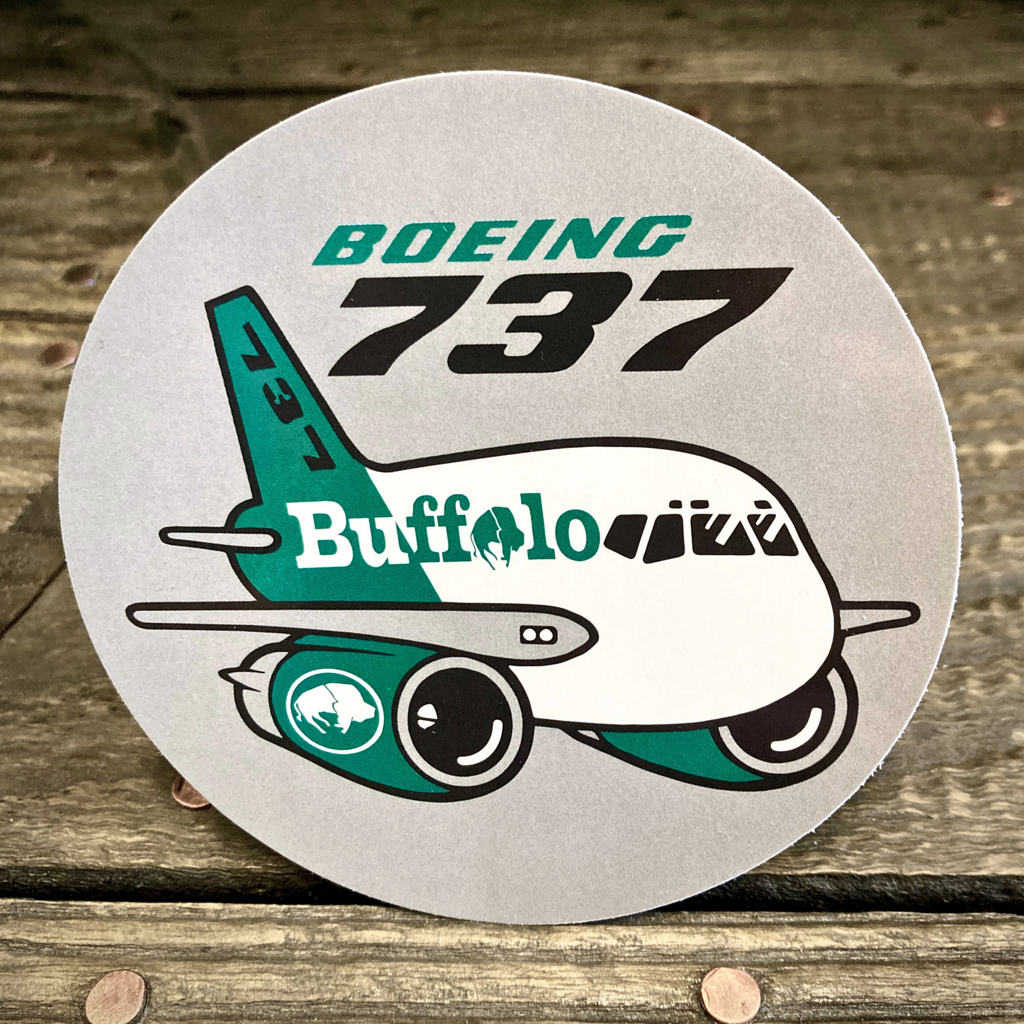 Classic Buffalo Boeing Decal